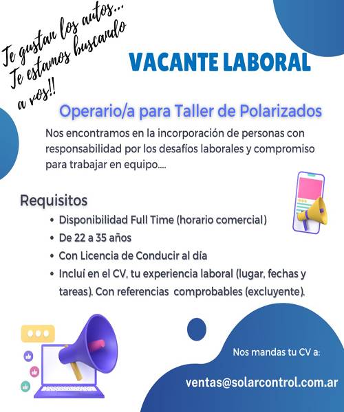 Vacante Laboral