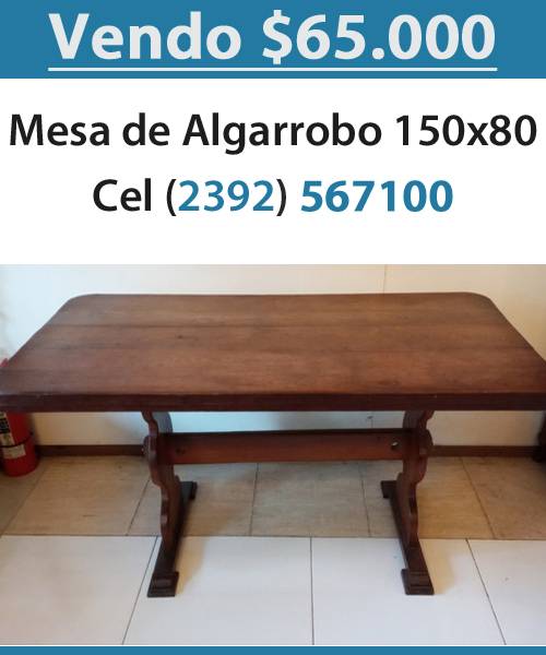 Vendo Mesa de Algarrobo