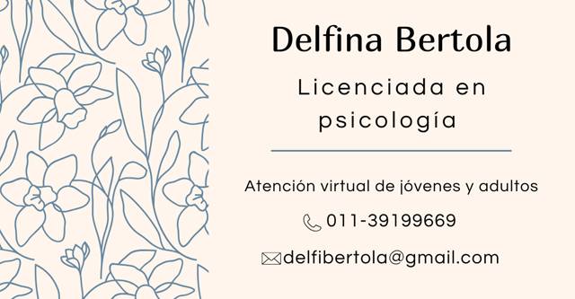Delfina Bertola Psicóloga