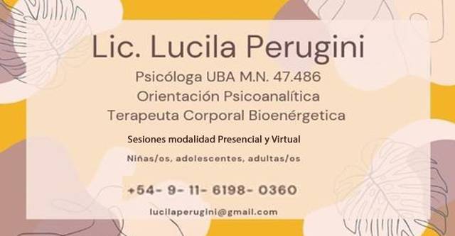 Psicóloga Lucila Perugini