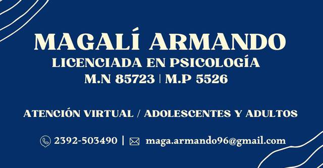 Magalí Armando Psicóloga