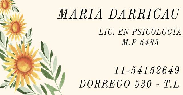 María Darricau Psicóloga
