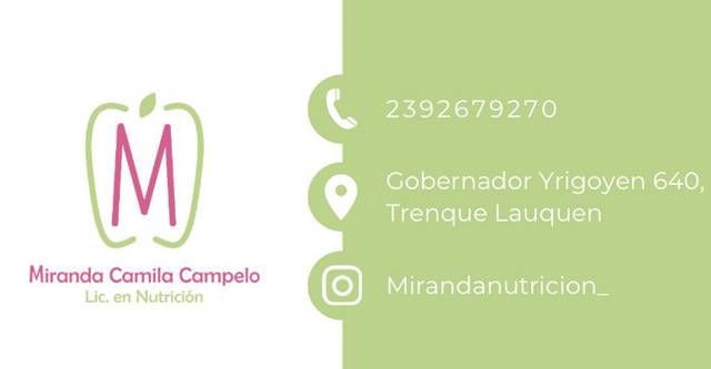 Nutricionista Miranda Campelo
