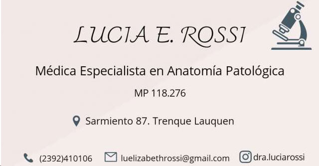 Patóloga Rossi Lucía