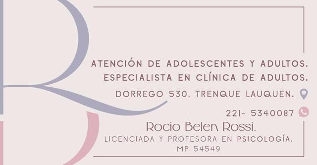 Rocío Rossi Psicóloga